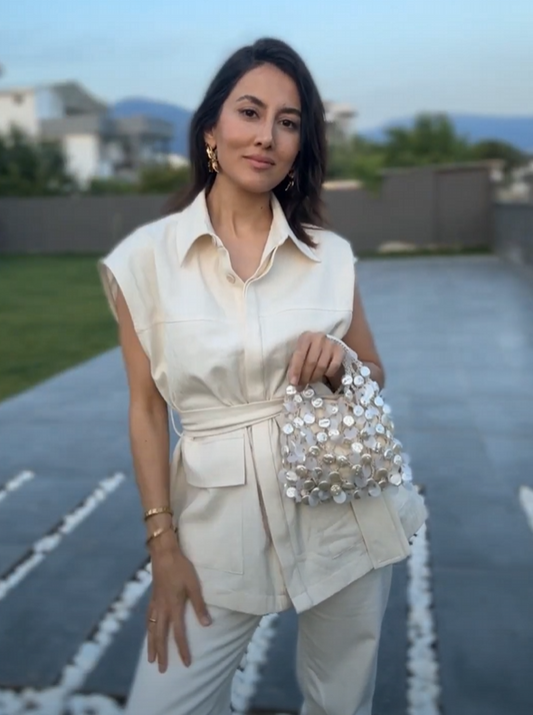 How To Make An Ecru Cute Bag With Sensy Chic & Easy