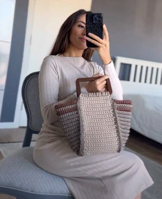 How to Make A Wonderful Bag With Wooden Bag Handle