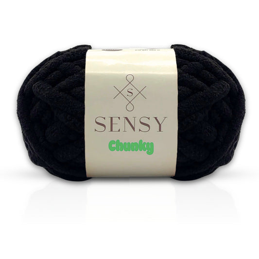 Sensy Chunky Yarn, Blanket Yarn, 7 oz, 28 Yards, Gauge 7 Jumbo