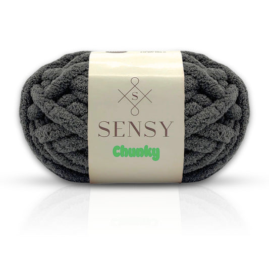 Sensy Chunky Yarn, Blanket Yarn, 7 oz, 28 Yards, Gauge 7 Jumbo