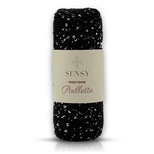 Sensy Paillette Macrame Cord - 109 Yards 100% Polyester