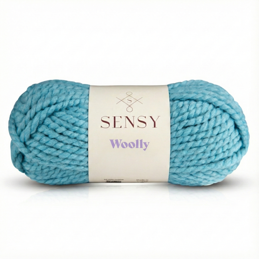 Sensy Woolly Yarn, 3.5 oz, 66 Yards, Gauge 6 Super Bulky