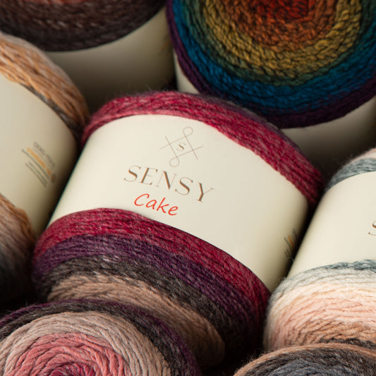 Sensy Cake Yarn, 5.3 oz, 525 Yards, Gauge 3 Light