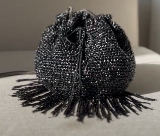 How To Make A Metallic Black Bag