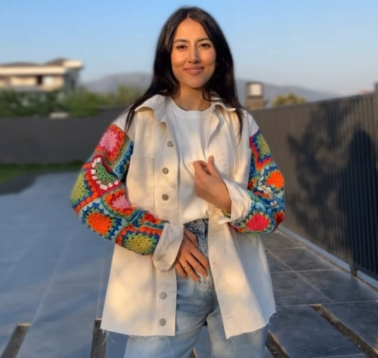How to Make A Stylish Jacket With Granny Square Pattern