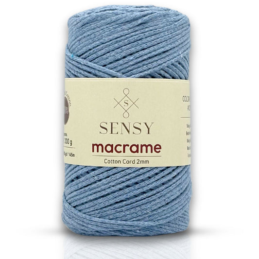 Sensy Premium 2mm - 160 yards 100% Recycled Cotton Macrame Cord