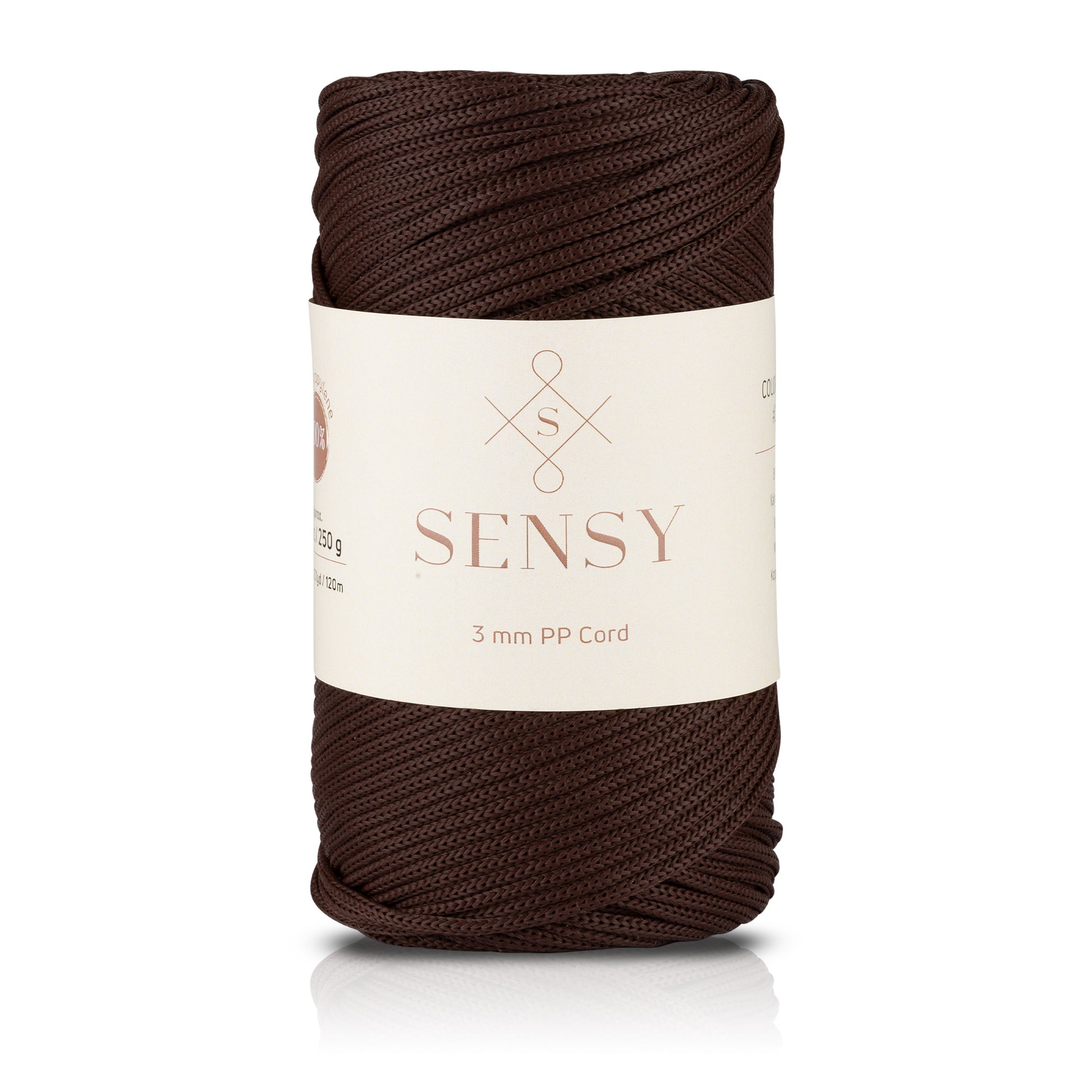 Sensy Premium 2mm - 251 Yards 100% Polyester Macrame Yarn Plum