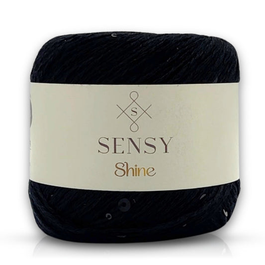 Sensy Shine Yarn, Sequin Yarn, 3.5 oz, 340 yards, Gauge 2 Fine