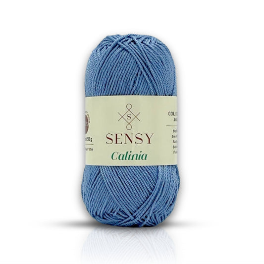 Sensy Calinia Yarn, %100 Mercerized Giza Cotton, 134 Yards, Gauge 2 Fine