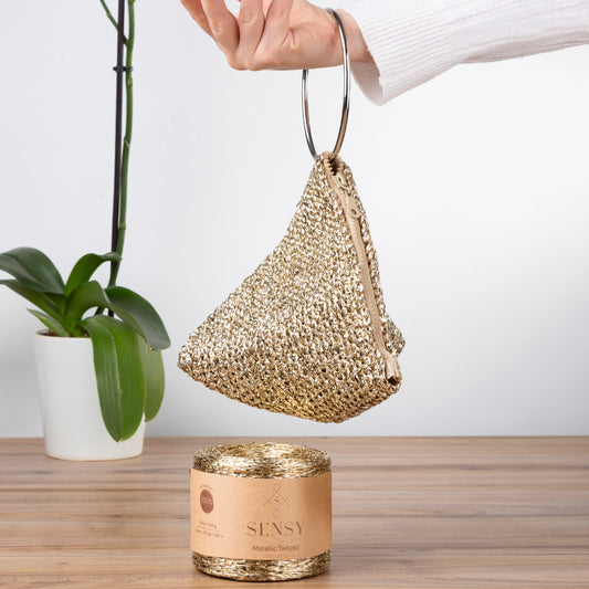 Sparkly Pyramid Bag Free Pattern