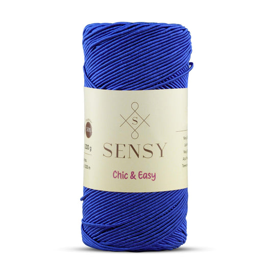 Sensy Premium Chic & Easy 1.5mm 218 Yards 50% Cotton 50% Polyester Rope Crochet Bag Cord Crochet Thread
