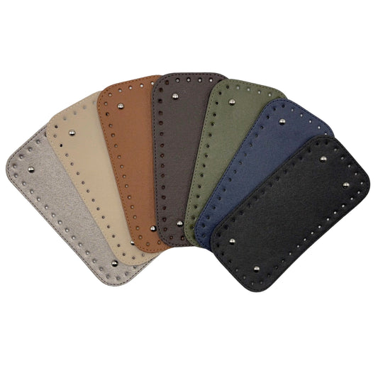 PU Leather Medium Bag Base, Bag Bottom Pad (12 Cm x 25 Cm)