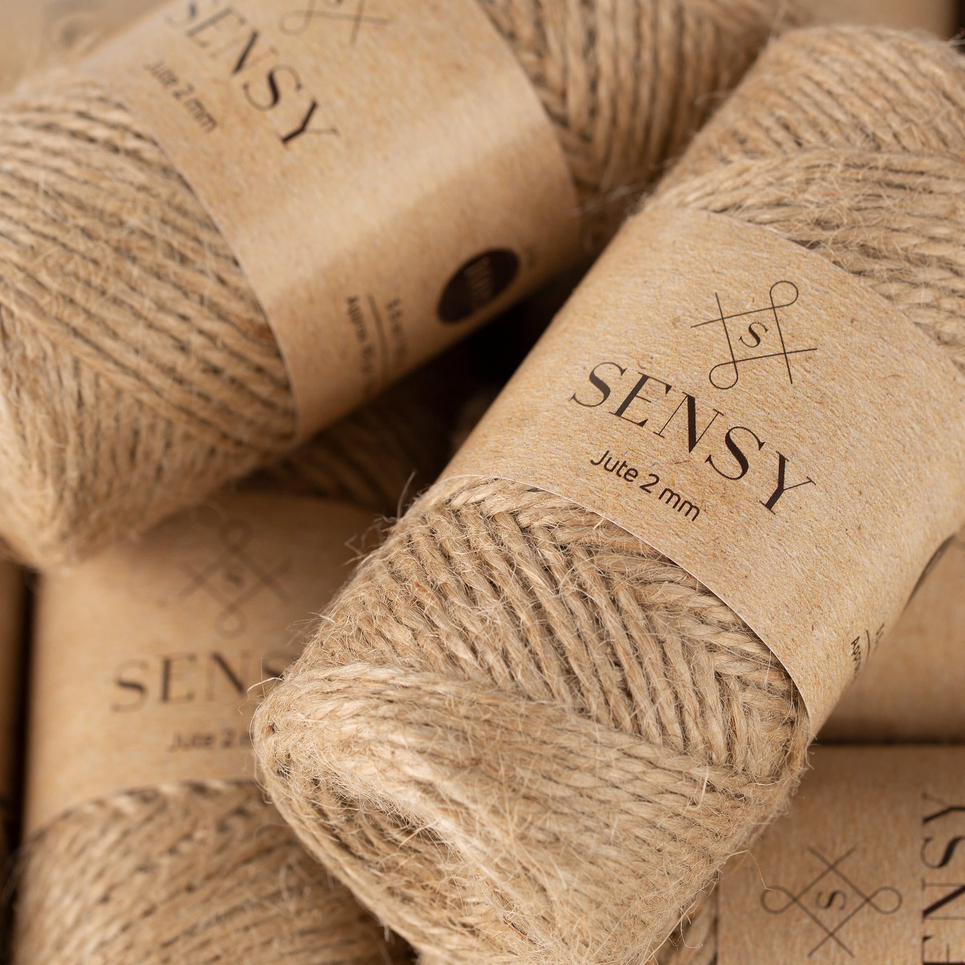 Sensy Premium Natural Jute Twine Best Arts Crafts Gift Twine Christmas Twine Durable Packing String (328 Feet)