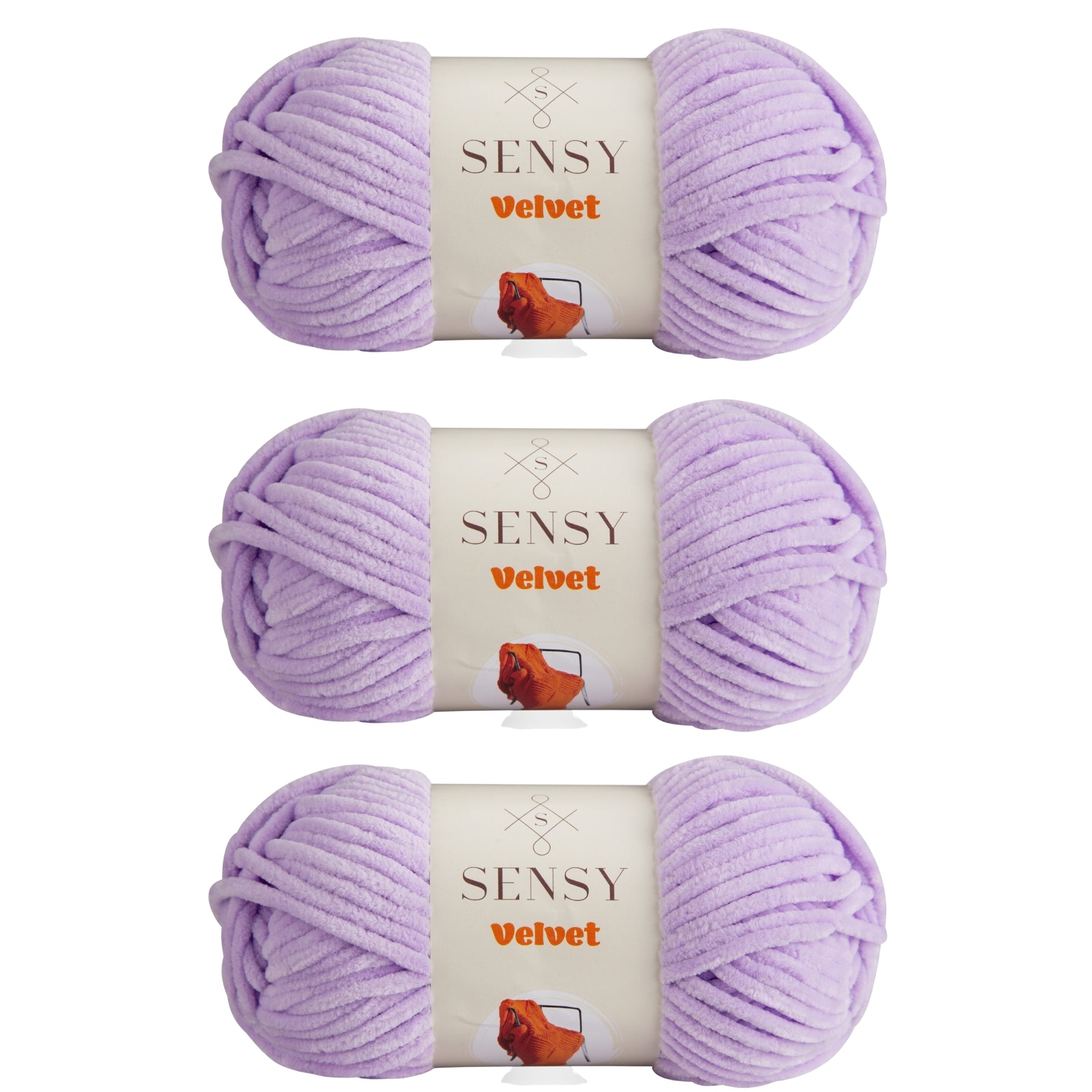 Sensy Velvet Yarn, Blanket Yarn, 3.5 oz, 132 Yards, Gauge 5 Bulky