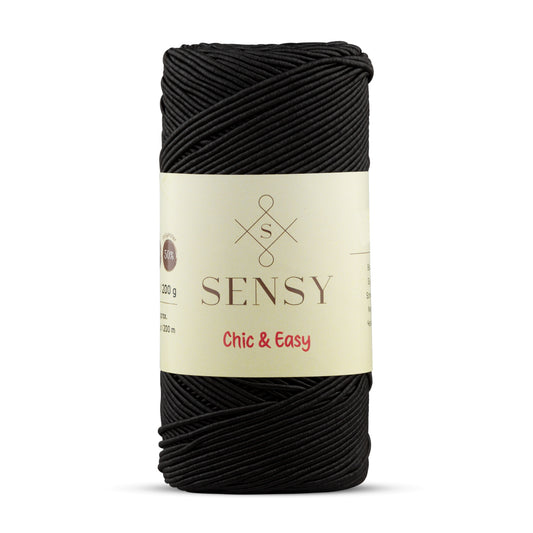 Sensy Premium Chic & Easy 1.5mm 218 Yards 50% Cotton 50% Polyester Rope Crochet Bag Cord Crochet Thread