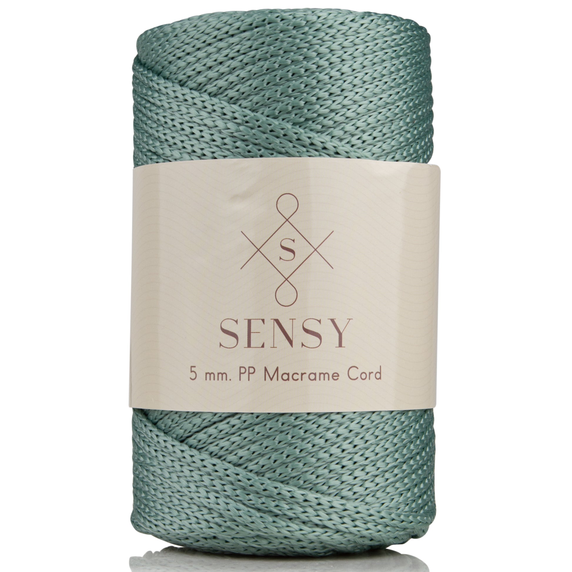 Sensy Premium 5mm - 104 Yards 100% Polyester Macrame Yarn Sage