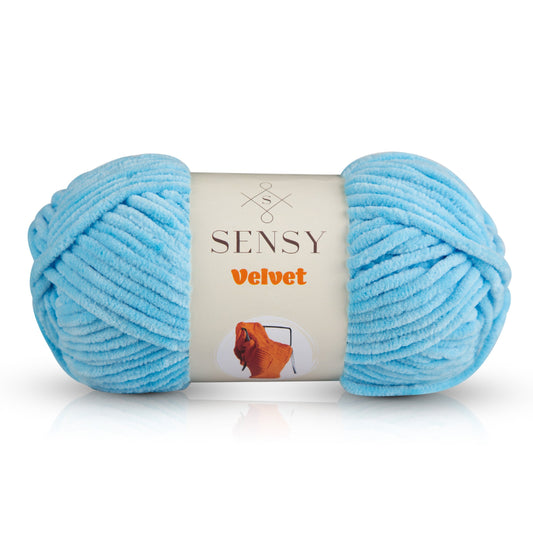 Sensy Velvet Yarn, Blanket Yarn, 3.5 oz, 132 Yards, Gauge 5 Bulky