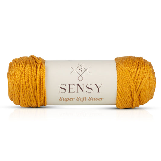 Sensy Super Soft Saver Yarn, 3.5 oz, 190 Yards, Gauge 4 Medium