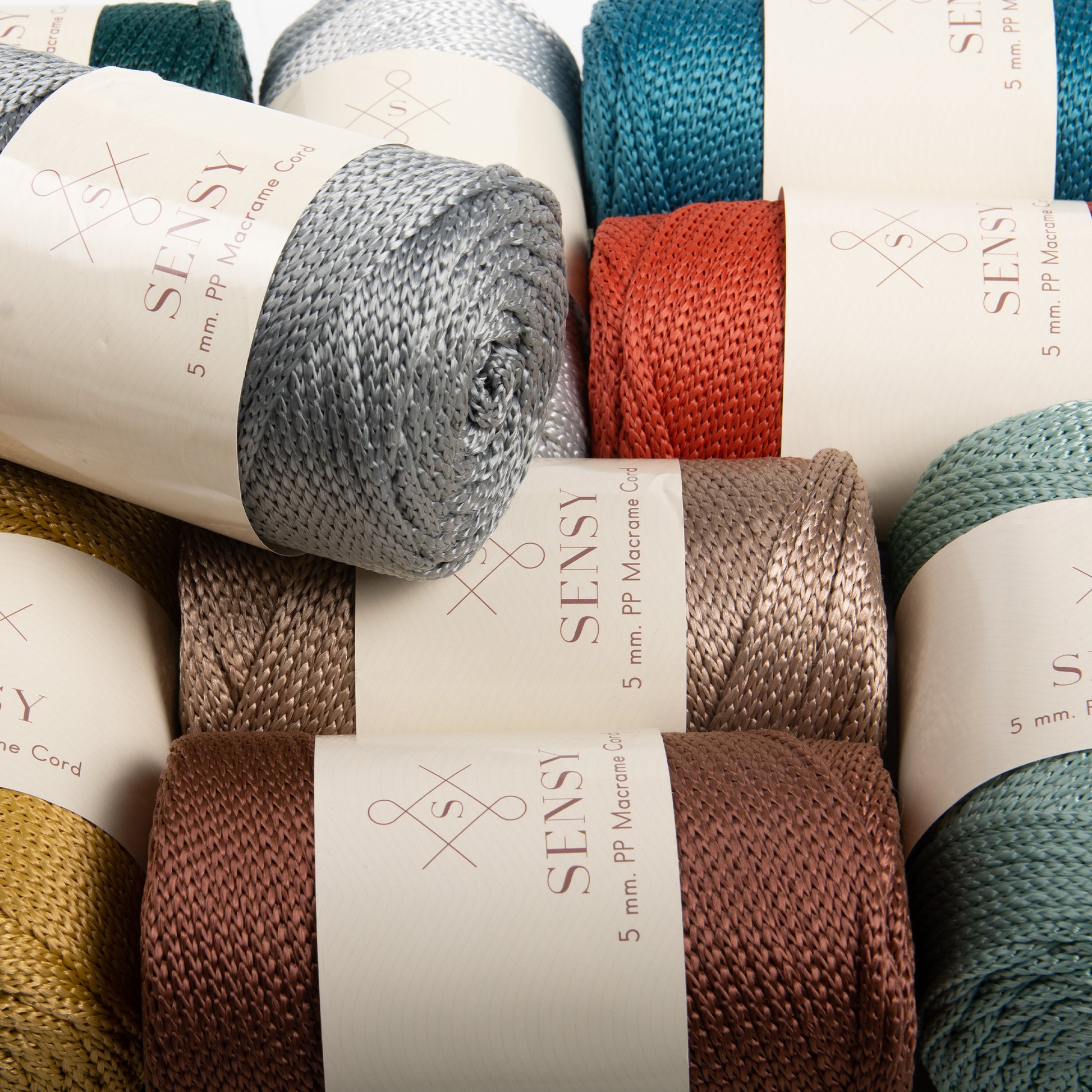  2 Skeins Of Sensy Premium 5mm 104 Yards Polyester Rope 100%  Polypropylene Cord Macrame Cord 5mm Crochet Bag Cord Macrame Rope Crochet  Thread Gift For Knitter