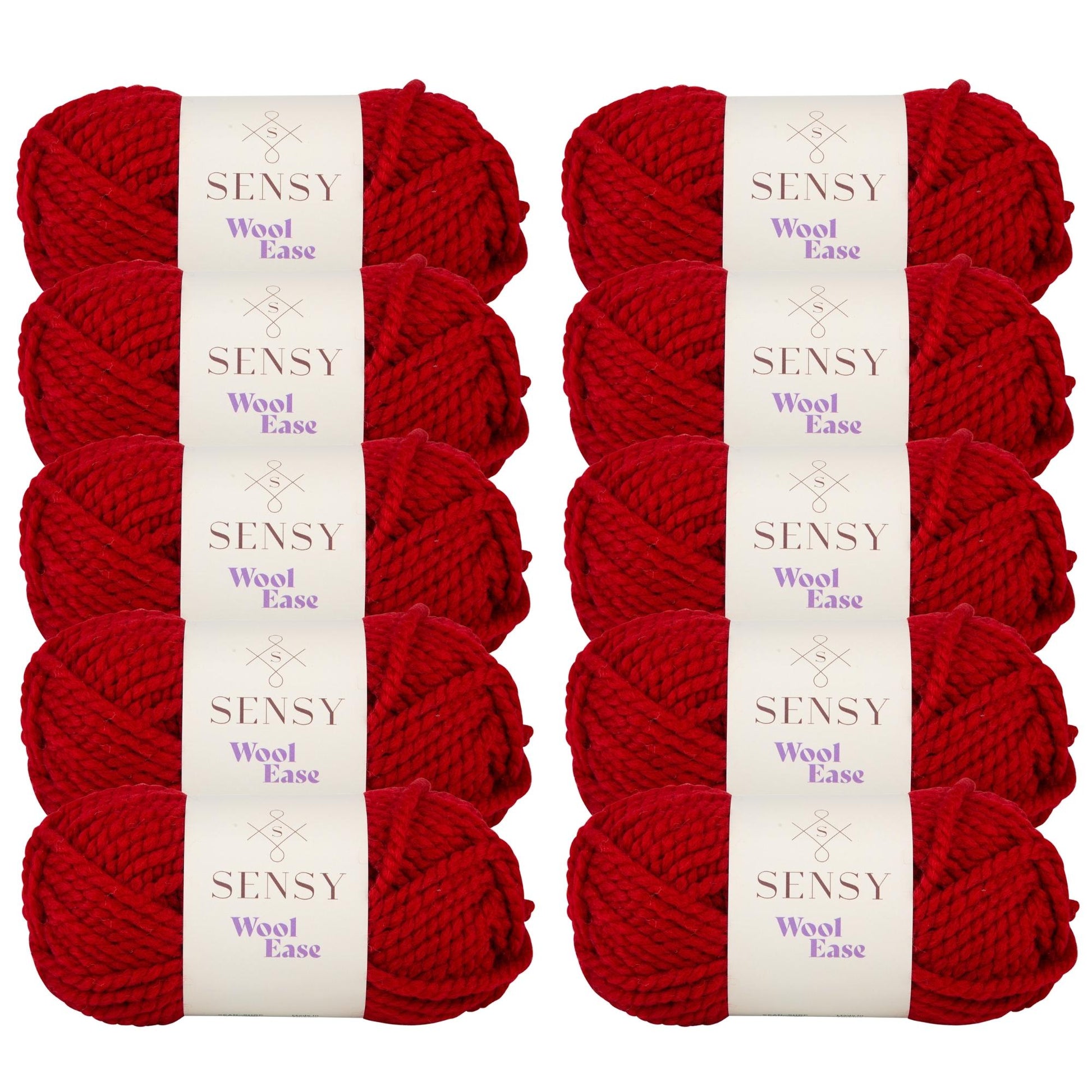 Sensy Wool Ease Yarn, 3.5 oz, 66 Yards, Gauge 6 Super Bulky